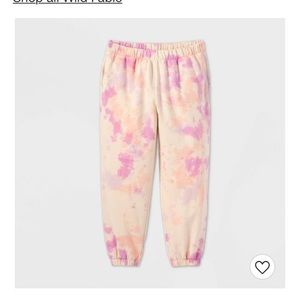 💗High waisted pink tie dye sweatpants 💗
